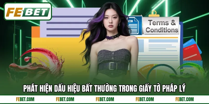 Phát hiện dấu hiệu bất thường trong giấy tờ pháp lý Phát hiện dấu hiệu bất thường trong giấy tờ pháp lý